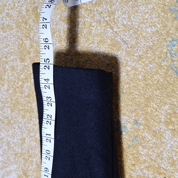 George Med wool blend black double breasted pea coat - Picture 11 of 11